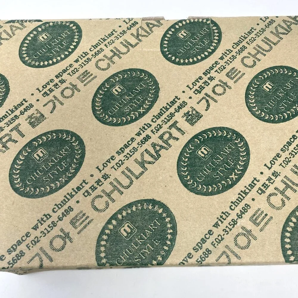 Chulkart Minceramics Korean Made Set of 3 Utensil Holders Silver Carryall NWT